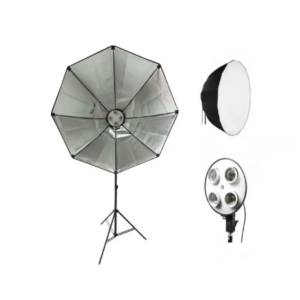 Socket Bulb Holder with Octa 90cm With Imported Stand For Video Studio