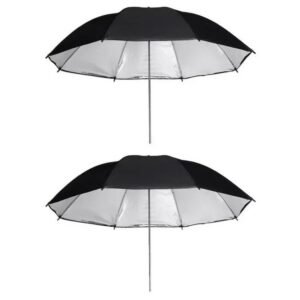 Combo Pack - Photography Umbrella Reflective Soft Light - Black & Silver