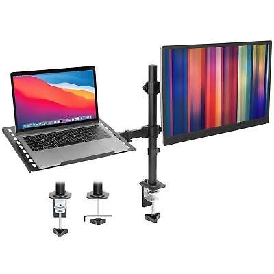Adjustable Monitor and Laptop Mount Arm Stand with Clamp for 13-33 Inch Monitors - Image 2