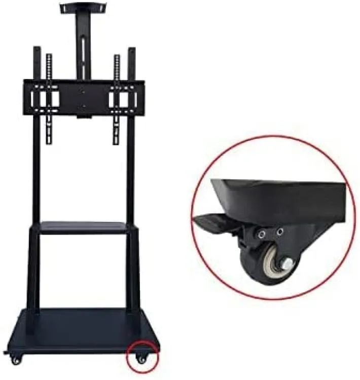 TL-1700 Mobile TV Bracket, Rooling TV Stand with Wheels for 32 to 70 Inch LCD LED OLED (Black) - Image 4