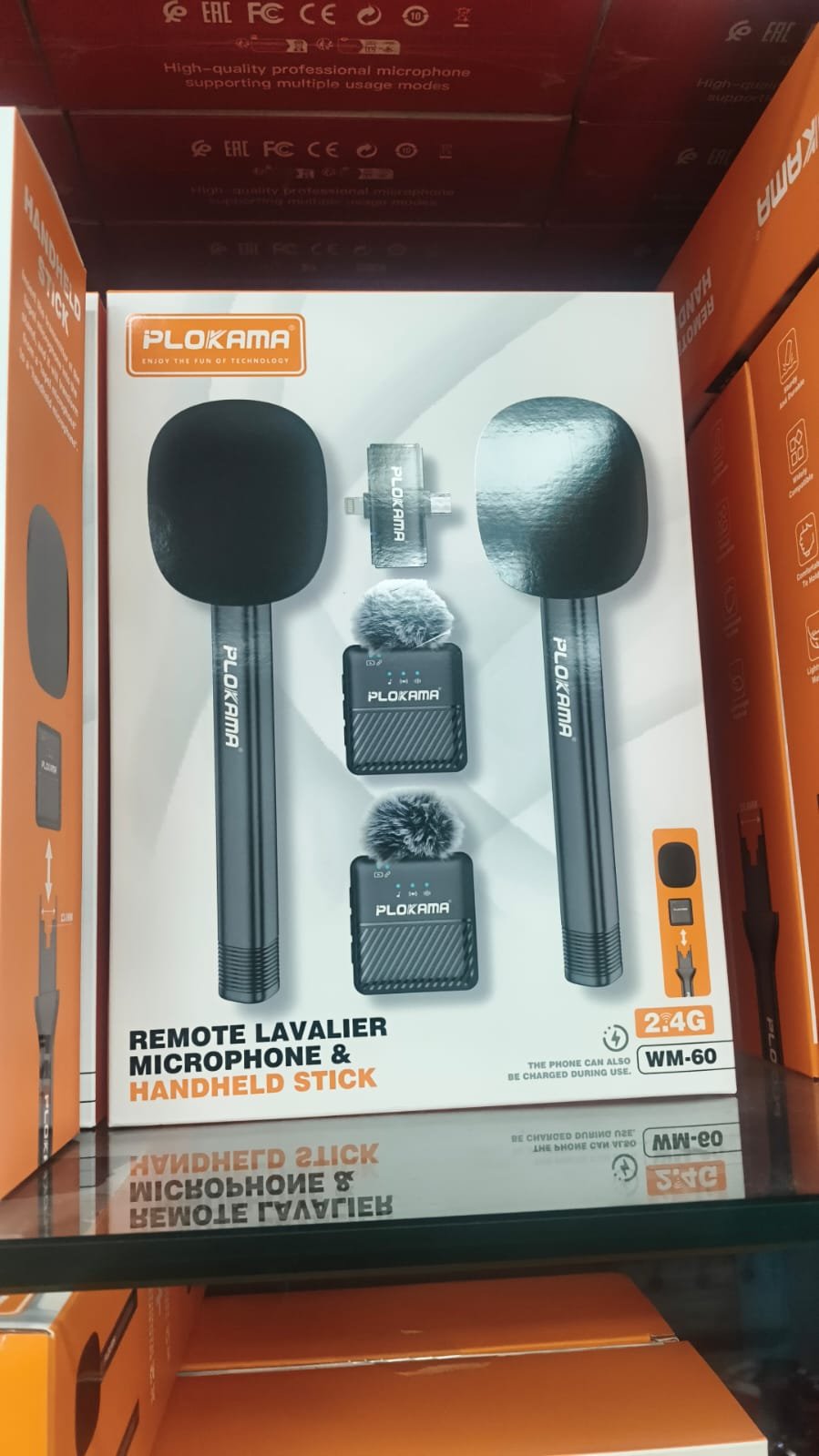 PLOKAMA WM60 Wireless Microphone – Lavalier Mic Set for Recording, Vlogging & Live Streaming