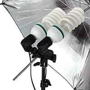 Double Bulb holder Umbrella Studio Lights| Photographers|Youtubers