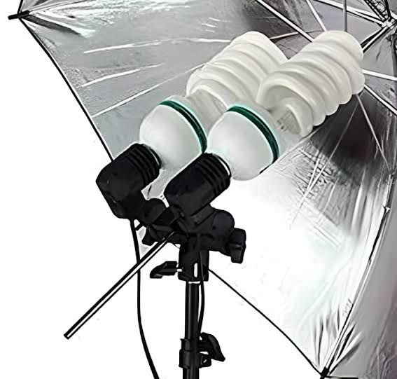 Double Bulb holder Umbrella Studio Lights| Photographers|Youtubers