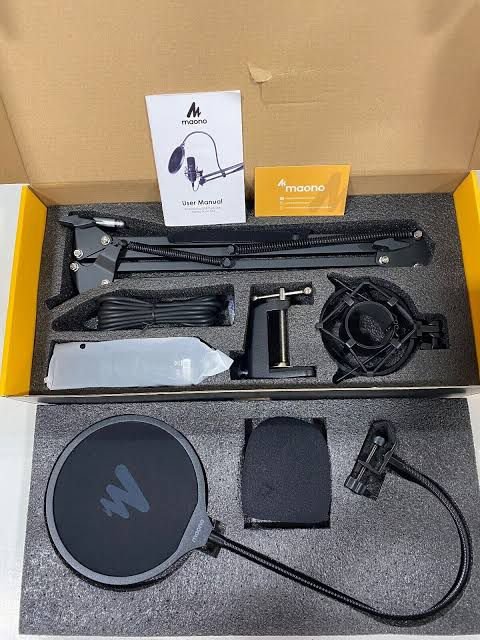 MAONO A04 USB Microphone Plug & Play Podcast Condenser Cardioid Metal Mic Kit for Recording, Gaming, Singing - Image 2