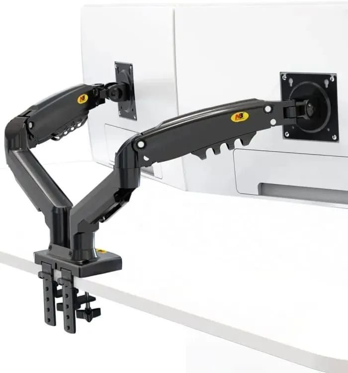 NB North Bayou F160 Dual Monitor Desk Mount Stand Full Motion Swivel - Image 3