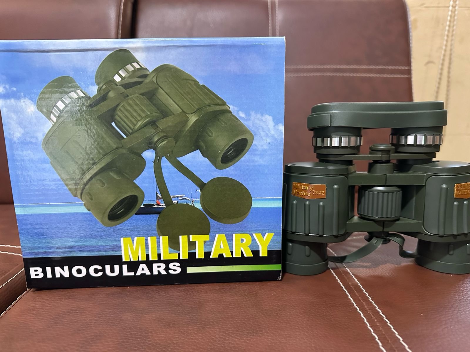 SEEKER COATED OPTICS BINOCULAR MILITARY MARINE 8x42