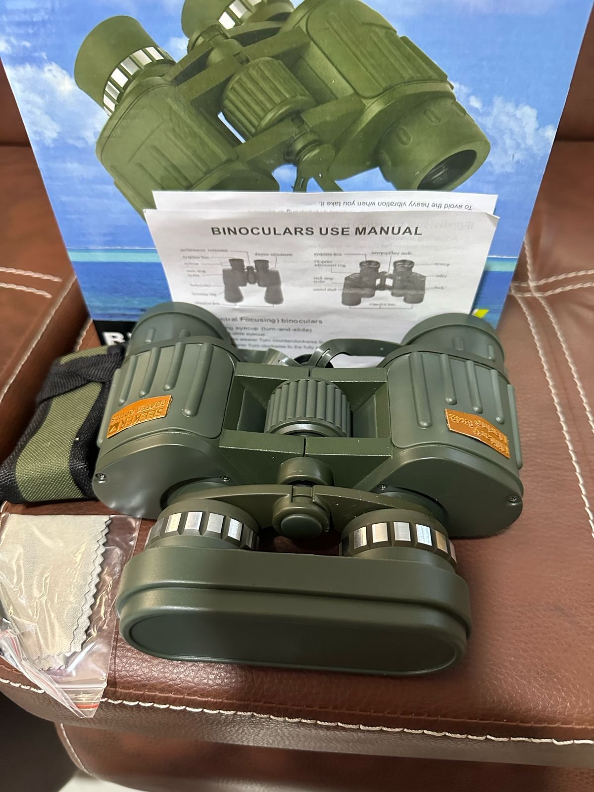 SEEKER COATED OPTICS BINOCULAR MILITARY MARINE 8x42 - Image 5