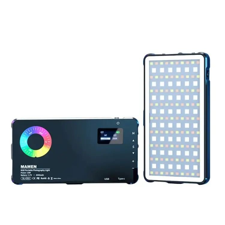 SL-C02 Power Bank RGB MAMEN Photography LED color fill light 2500-9000K special effects - Image 2
