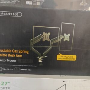 F160 Dual Monitor VESA Desk Mount Arm Stand 2 Computer LCD LED Screens