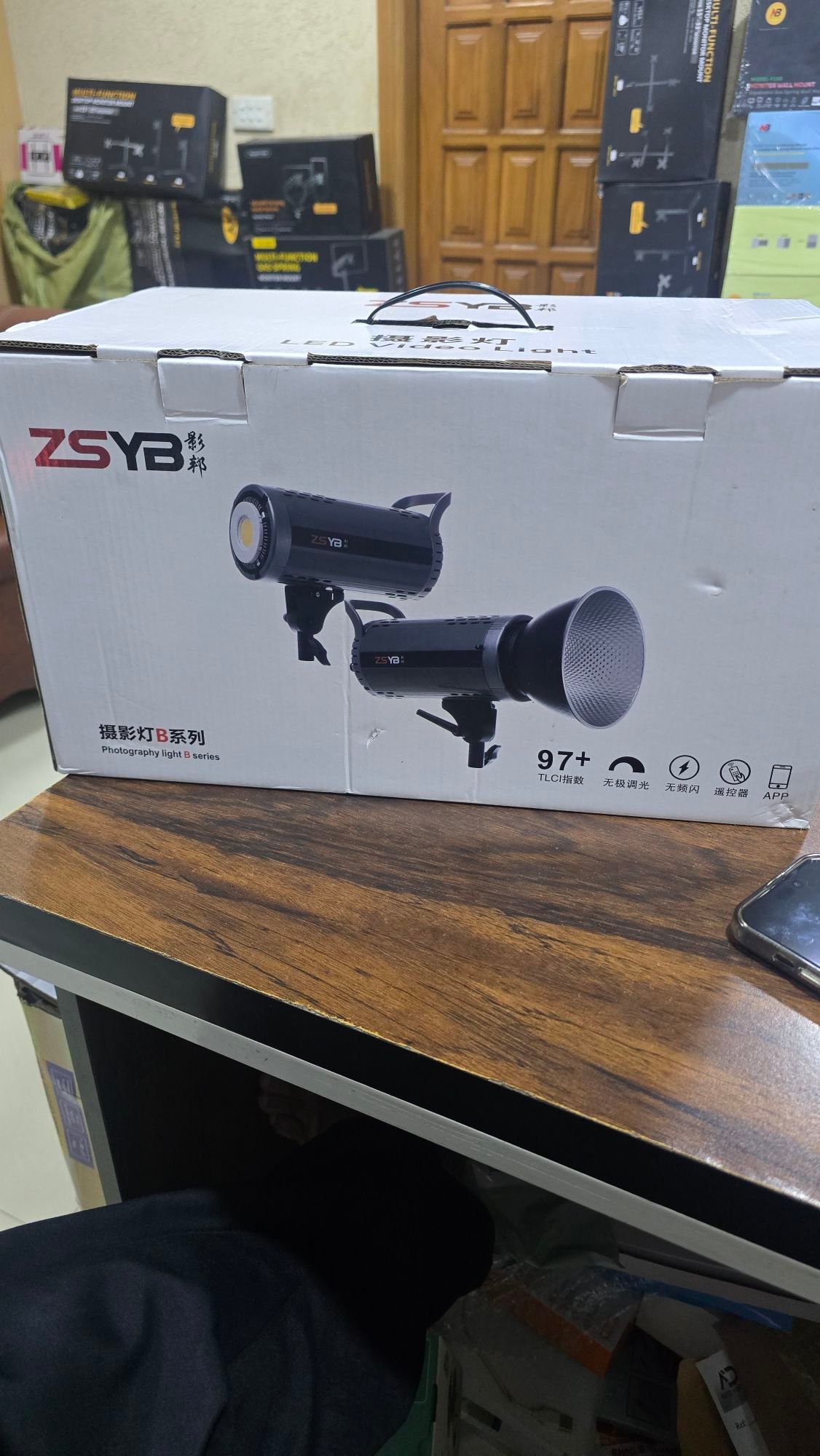 ZSYB Photography Light B Series 97+ TLCI LED Studio Light | App Control | Flicker Free | Professional Video & Photography Light