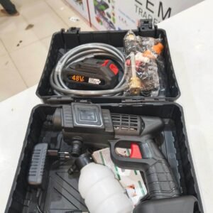 Rechargeable High Pressure Washer Car Gun Portable Pressure Washer Machine For Cleaning Wall Floor Solar Panel Cleaning Electric Spray Pump Cordless Car Pressure Washer Nozzle Premium Built Quality Easy to