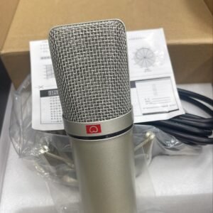 alogyU87 Condenser Microphone Professional Studio Recording Mic with Shock Mount – High Quality Vocal & Podcast Microphone