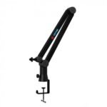 TEYUN NBA-6 Suspension Arm Stand - Arm For Rode Microphone - Desktop Clamp and Cable Management For Recording, Gaming, Streaming, Podcasting For Shure, Neuman, Behringer - Black
