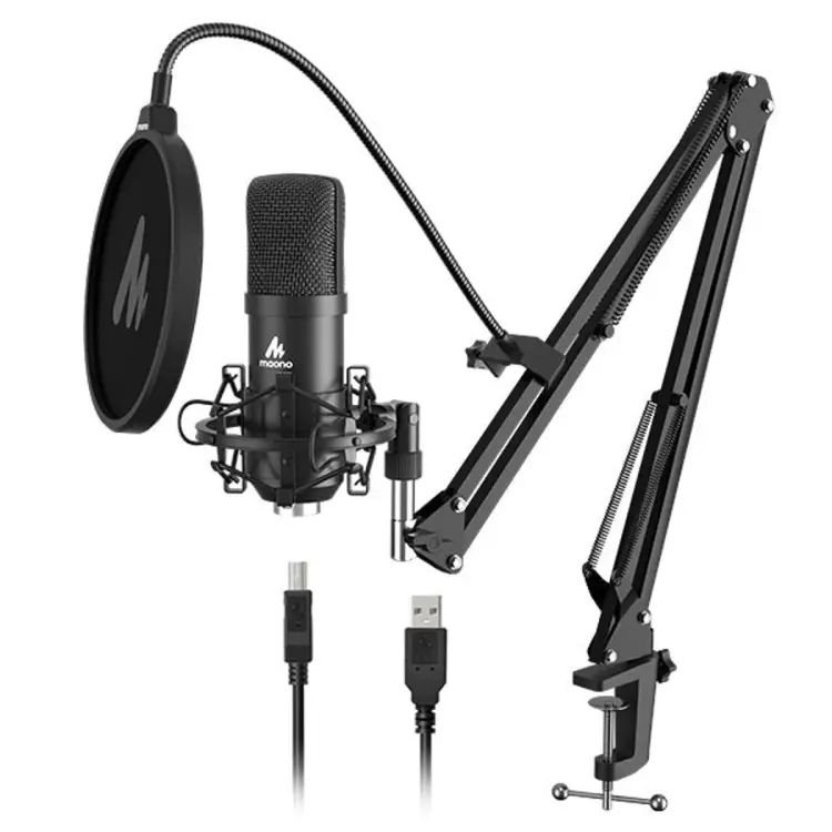 MAONO A04 USB Microphone Plug & Play Podcast Condenser Cardioid Metal Mic Kit for Recording, Gaming, Singing - Image 3