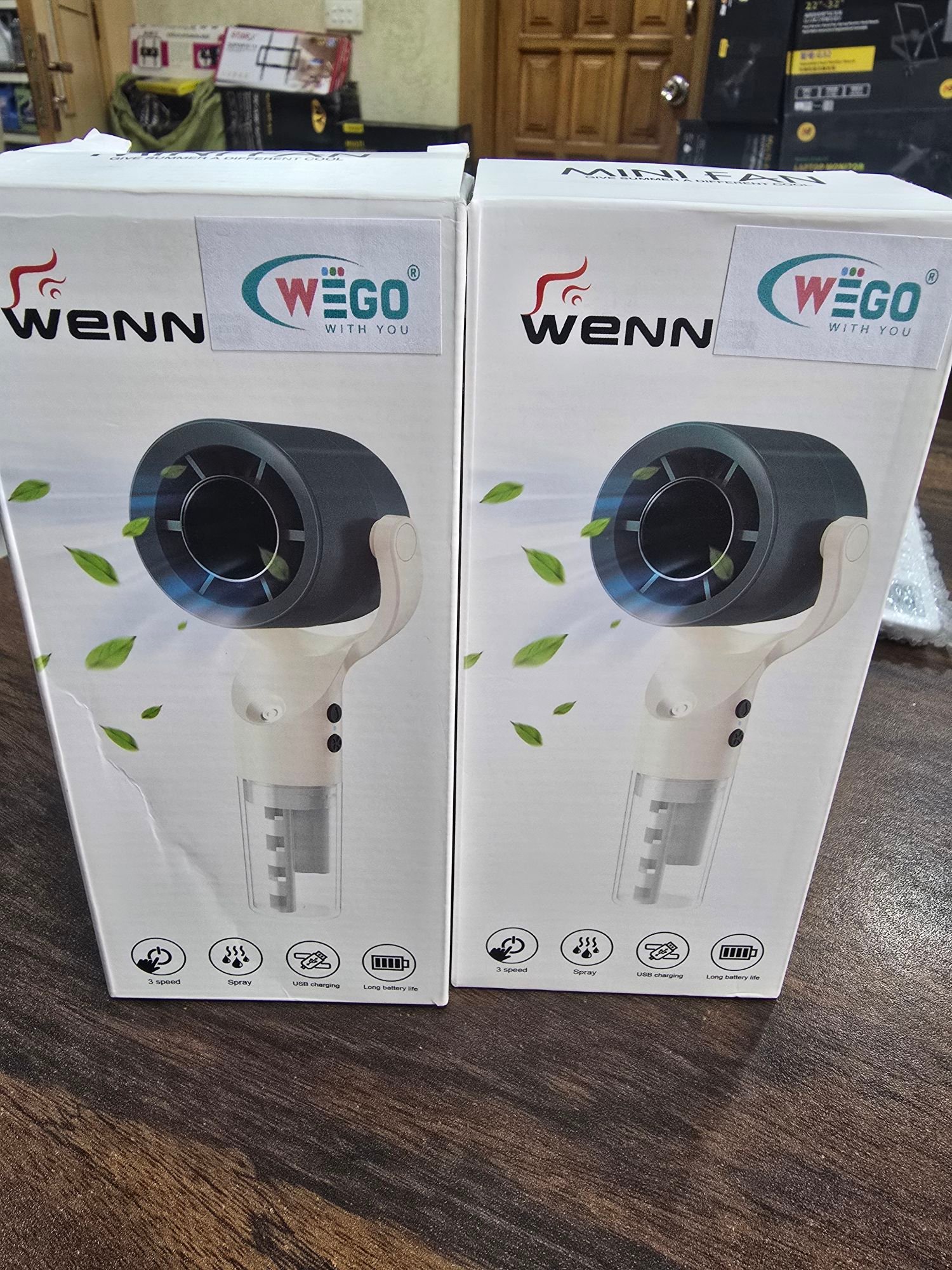 Wego Portable Handy Cooling Fan With Rechargeable