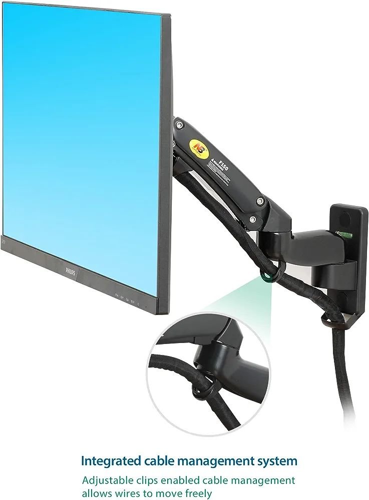 NB -F150 TV Monitor Wall Mount Bracket Full Motion Articulating Swivel for 17-35" Monitors - Image 6