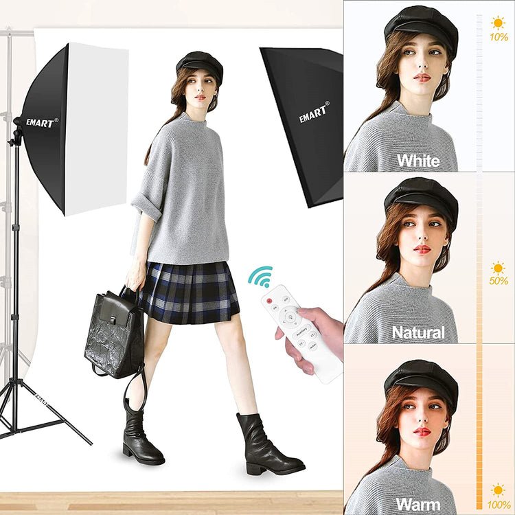 Softbox Lighting Kit, Dimmable Continuous Lighting - Image 2