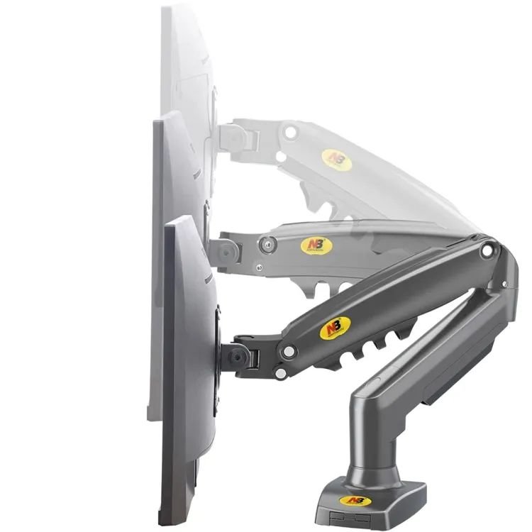 NB North Bayou F80 Monitor Desk Mount Stand Full Motion Swivel Monitor Arm with Gas Spring for 17-30''Monitors - Image 4