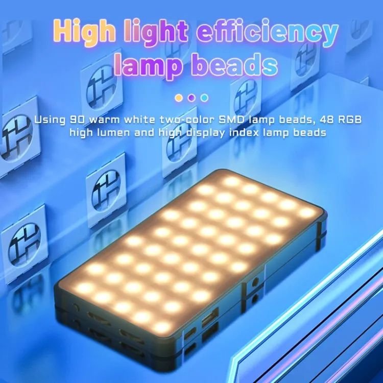SL-C02 Power Bank RGB MAMEN Photography LED color fill light 2500-9000K special effects - Image 4