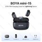 BOYA Mini 15 For I Phone IOS Dual Wireless Microphone With Charging Case