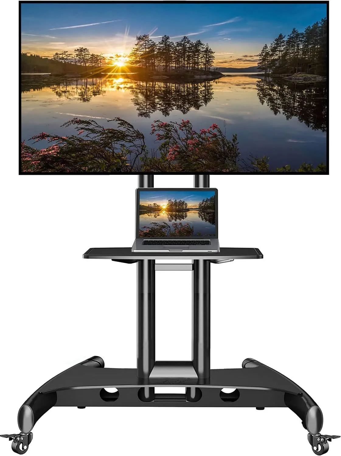 NB Ava1500-60-1p Height Adjustable Heavy Duty Mobile Cart Stand with