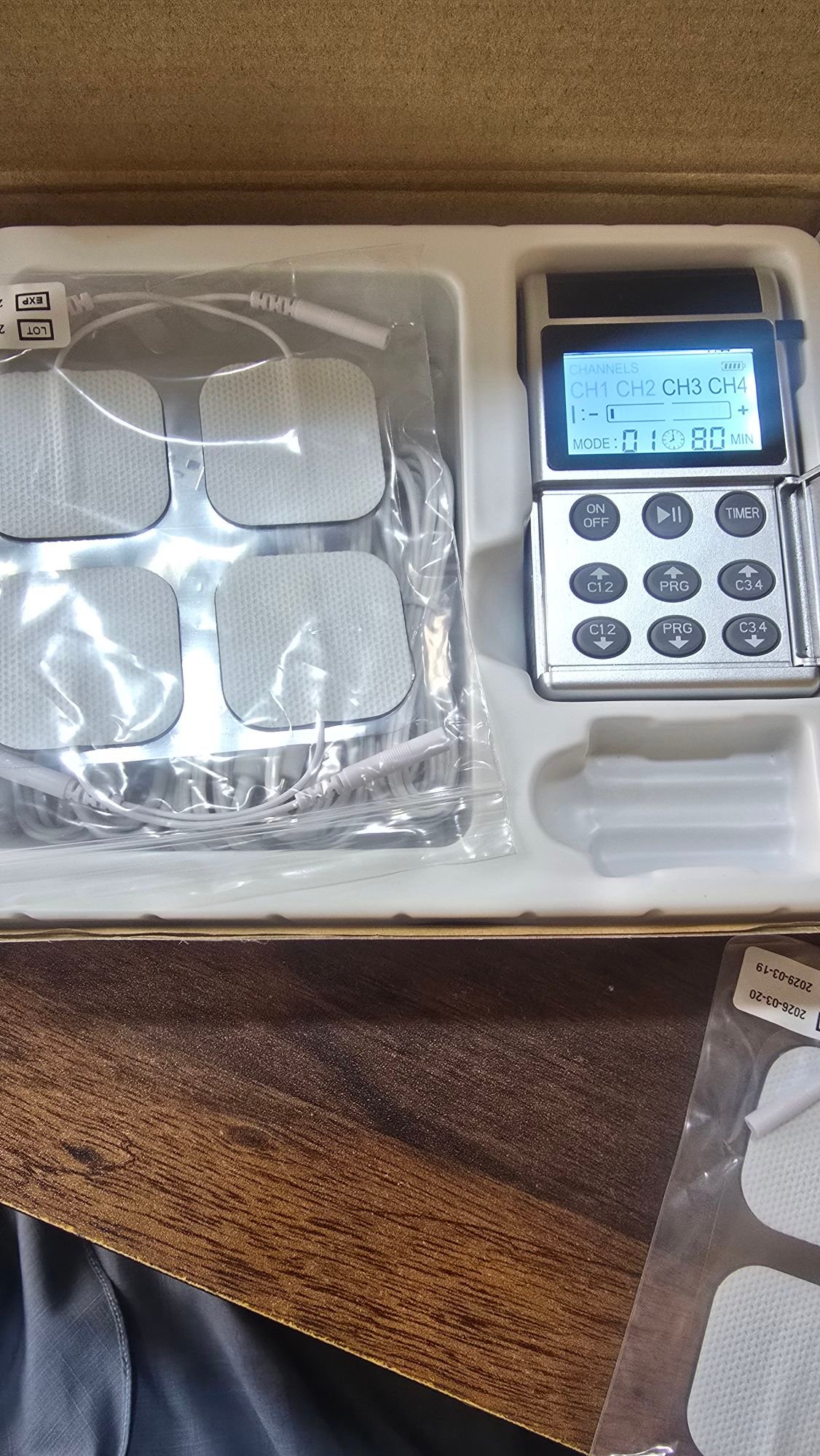 4 in 1 - D.I.Y & Tens Unit & EMS & Massage Muscle Stimulator, Dual Channel Therapy Machine for Pain Relief, FDA Cleared Rechargeable Electronic Pulse Massager,with 8pcs Electrode Pads - Image 3