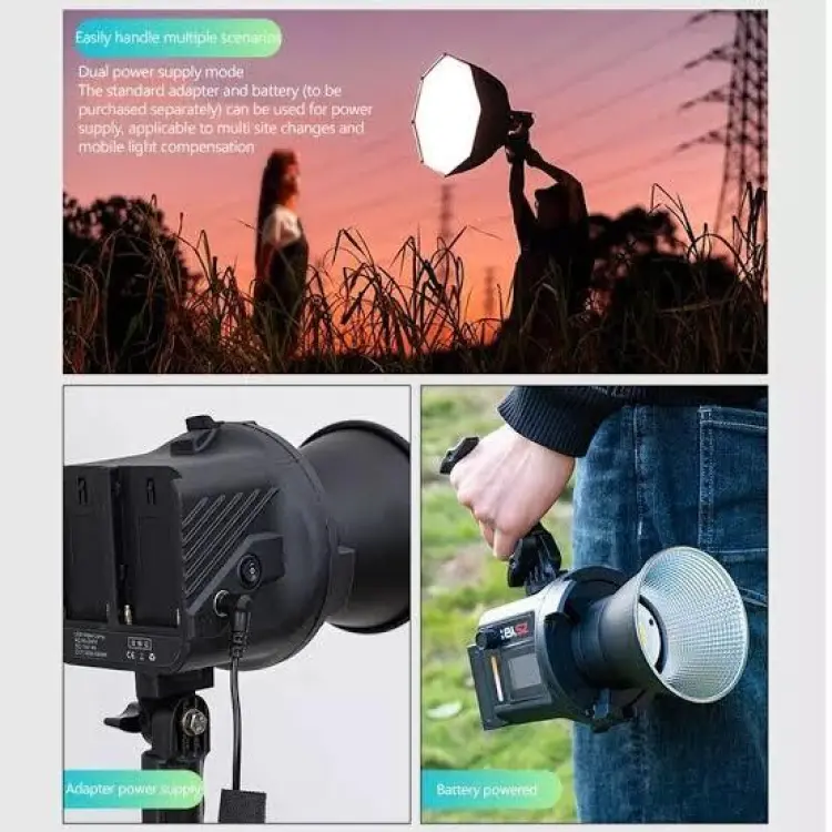 Professional ZSYB CL60Bi 60W Bi-Color LED Video Light (3200-5600K) for Studio Photography | PK 60S CL60 LUX100 - Image 4
