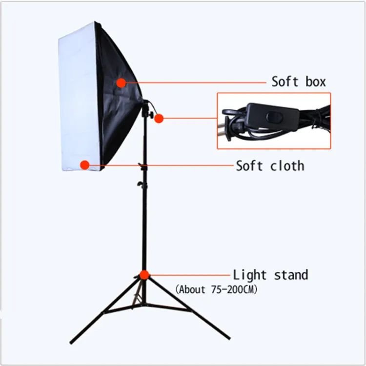 Photography Studio Essentials: 7-Feet Light Stands, Octa Softbox, Umbrellas, and E27 Bulb - Image 3