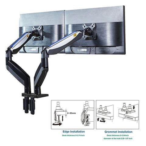 NB F195A Dual Monitor Desk Stand (Up to 22 -32 inches) - Image 2