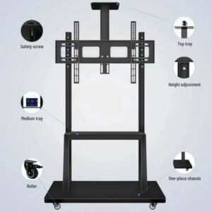TL-1700 Mobile TV Bracket, Rooling TV Stand with Wheels for 32 to 70 Inch LCD LED OLED