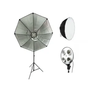 Socket Bulb Holder with Octa 90cm With 8806 Imported Stand For Video Studio