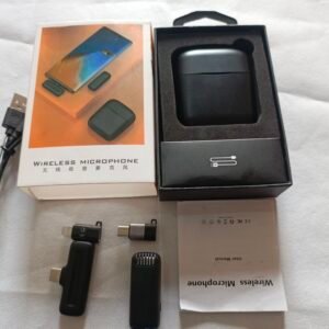 J11 Wireless Lapel Microphone Lavalier Mic Noise Reduction Live 4in1