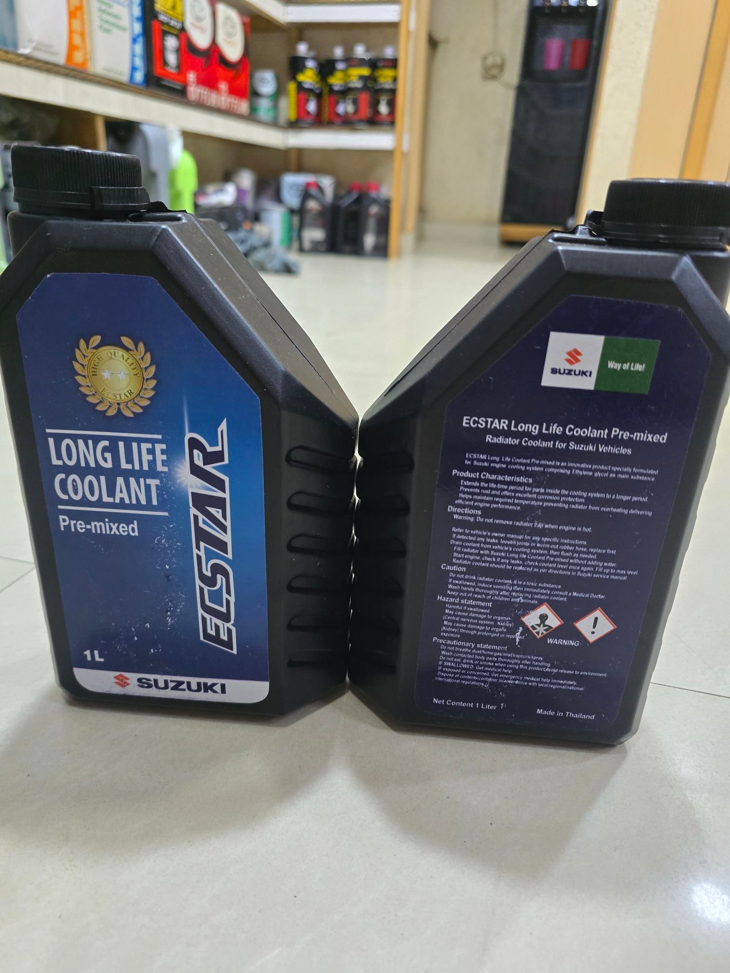 Genuine Suzuki Long Life Radiator Coolant Pre-Mixed Designed for All Suzuki Cars Variants - 1 Ltr