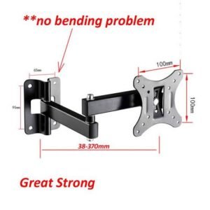 Full Motion 10"-30" Flat Panel LED LCD Display TV Wall Mount Max.VESA 100*100mm Loading Monitor Holder Support