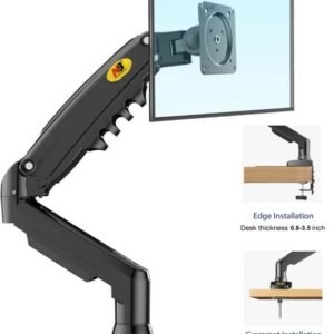 NB North Bayou F80 Monitor Desk Mount Stand Full Motion Swivel Monitor Arm with Gas Spring for 17-30''Monitors