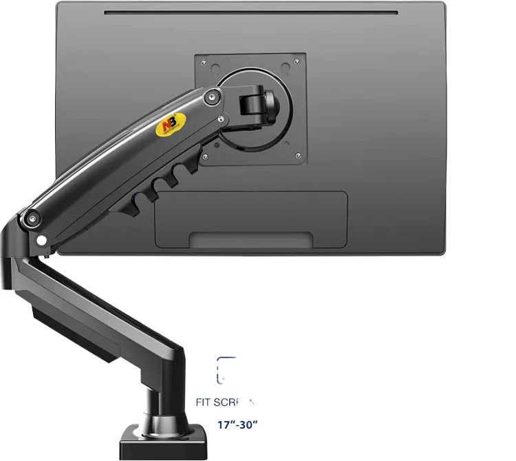 NB North Bayou F80 Monitor Desk Mount Stand Full Motion Swivel Monitor Arm with Gas Spring for 17-30''Monitors - Image 2