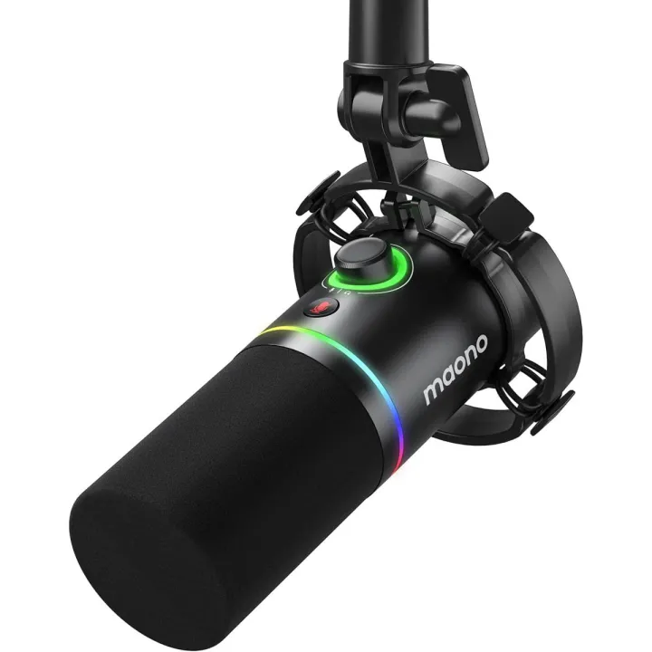 MAONO PD200X XLR/USB Podcast Microphone, Dynamic Podmic with Software for Recording, Streaming, Gaming & Voice-Over, Metal Mic, Tap-to-Mute, Headphone Jack, Gain Knob & Volume Control (Black) - Image 2