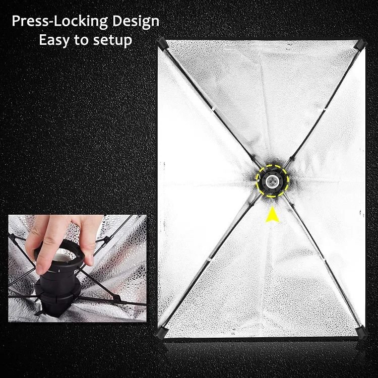 Photography Studio Essentials: 7-Feet Light Stands, Octa Softbox, Umbrellas, and E27 Bulb - Image 2