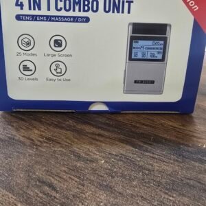 4 in 1 - D.I.Y & Tens Unit & EMS & Massage Muscle Stimulator, Dual Channel Therapy Machine for Pain Relief, FDA Cleared Rechargeable Electronic Pulse Massager,with 8pcs Electrode Pads