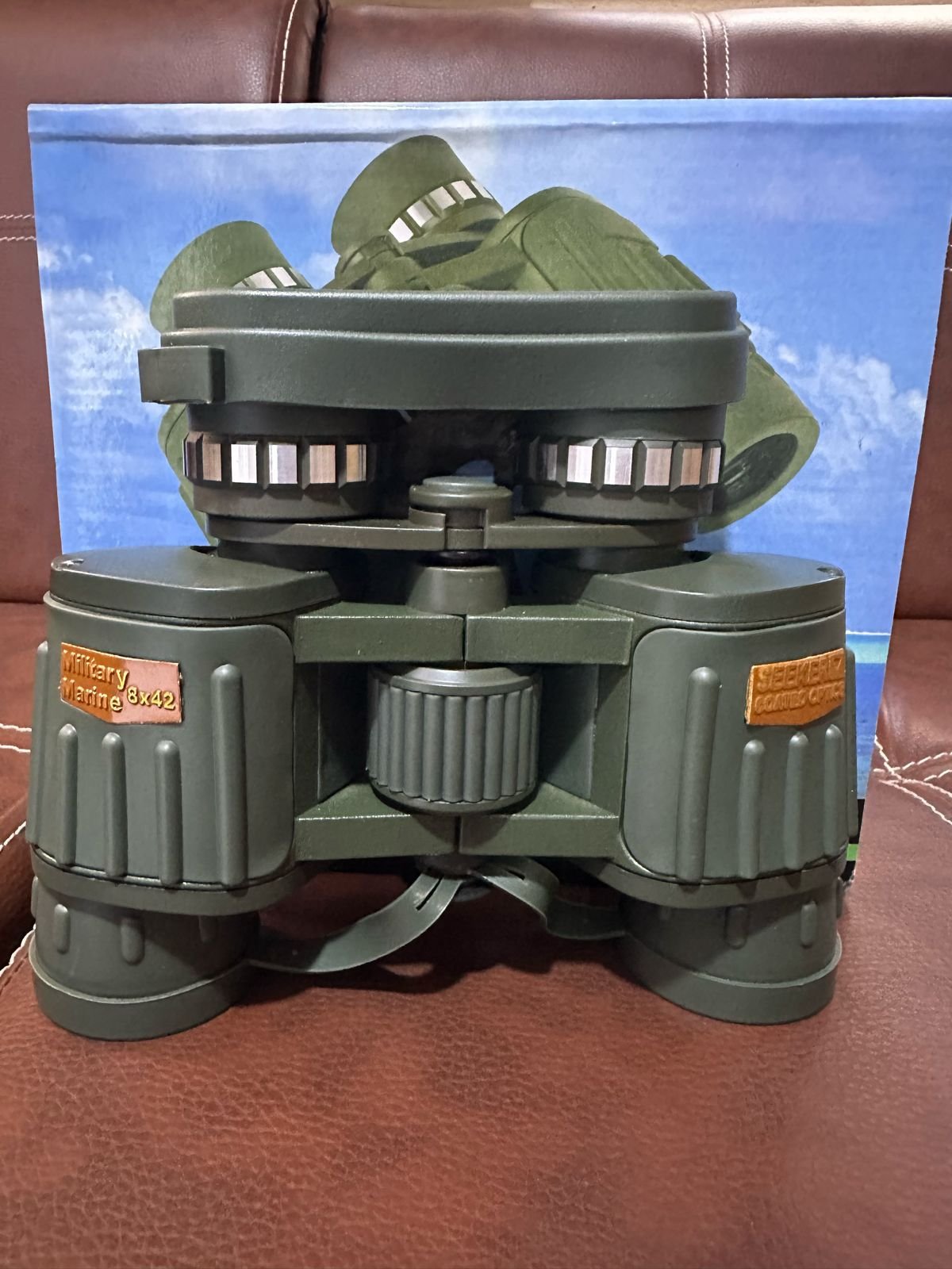 SEEKER COATED OPTICS BINOCULAR MILITARY MARINE 8x42 - Image 4